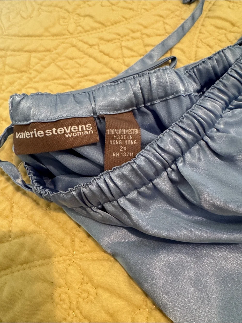 Valerie Stevens smooth satin